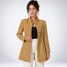 Sonia – Elegancka kurtka ze stójką – Beżowy