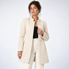 Sonia – Elegancka kurtka ze stójką – Biały