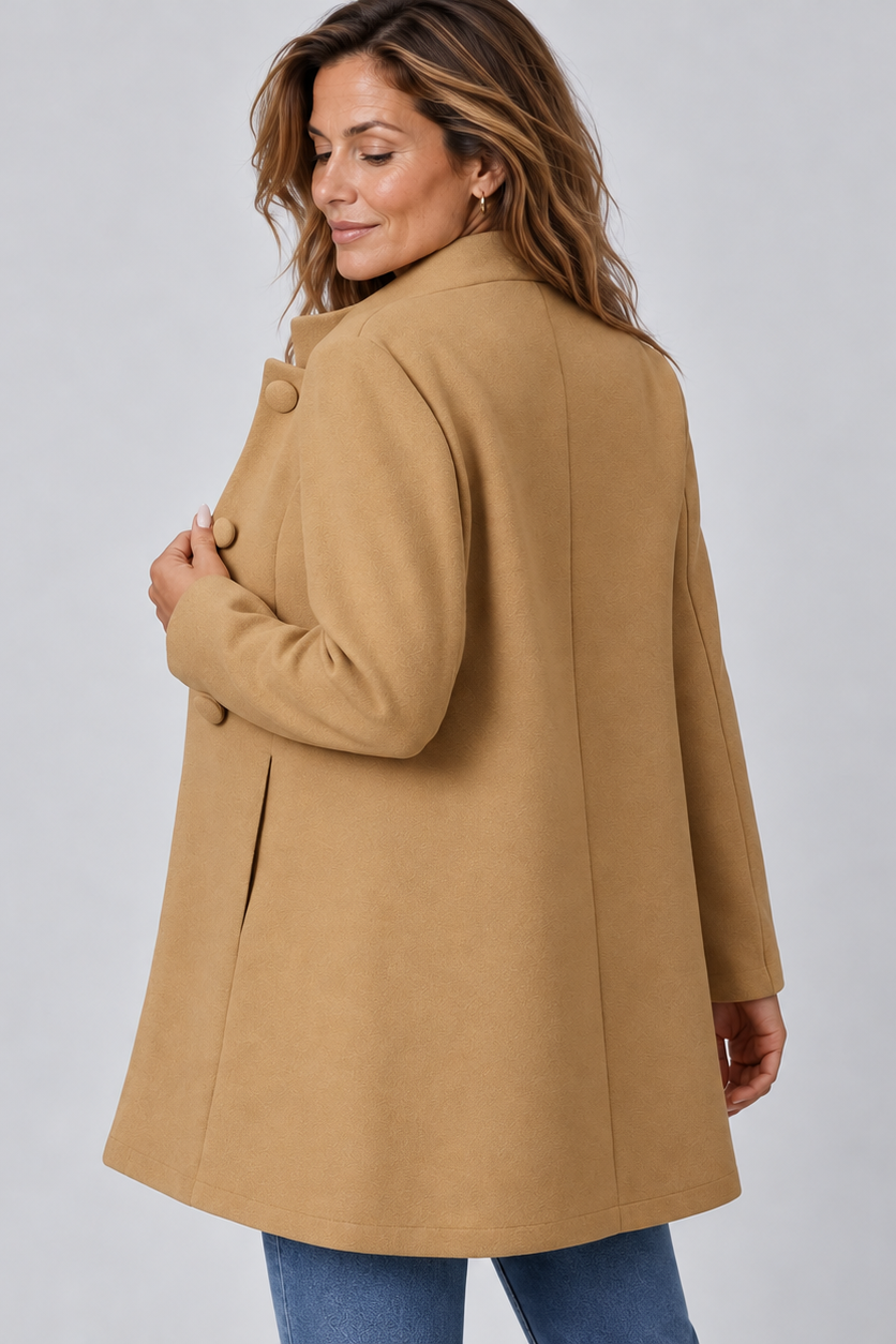 Czesława – Elegancki ciepły płaszcz w klasycznym kroju