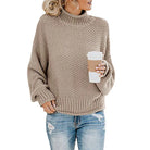 Wisława – Sweter z golfem i bufiastymi rękawami