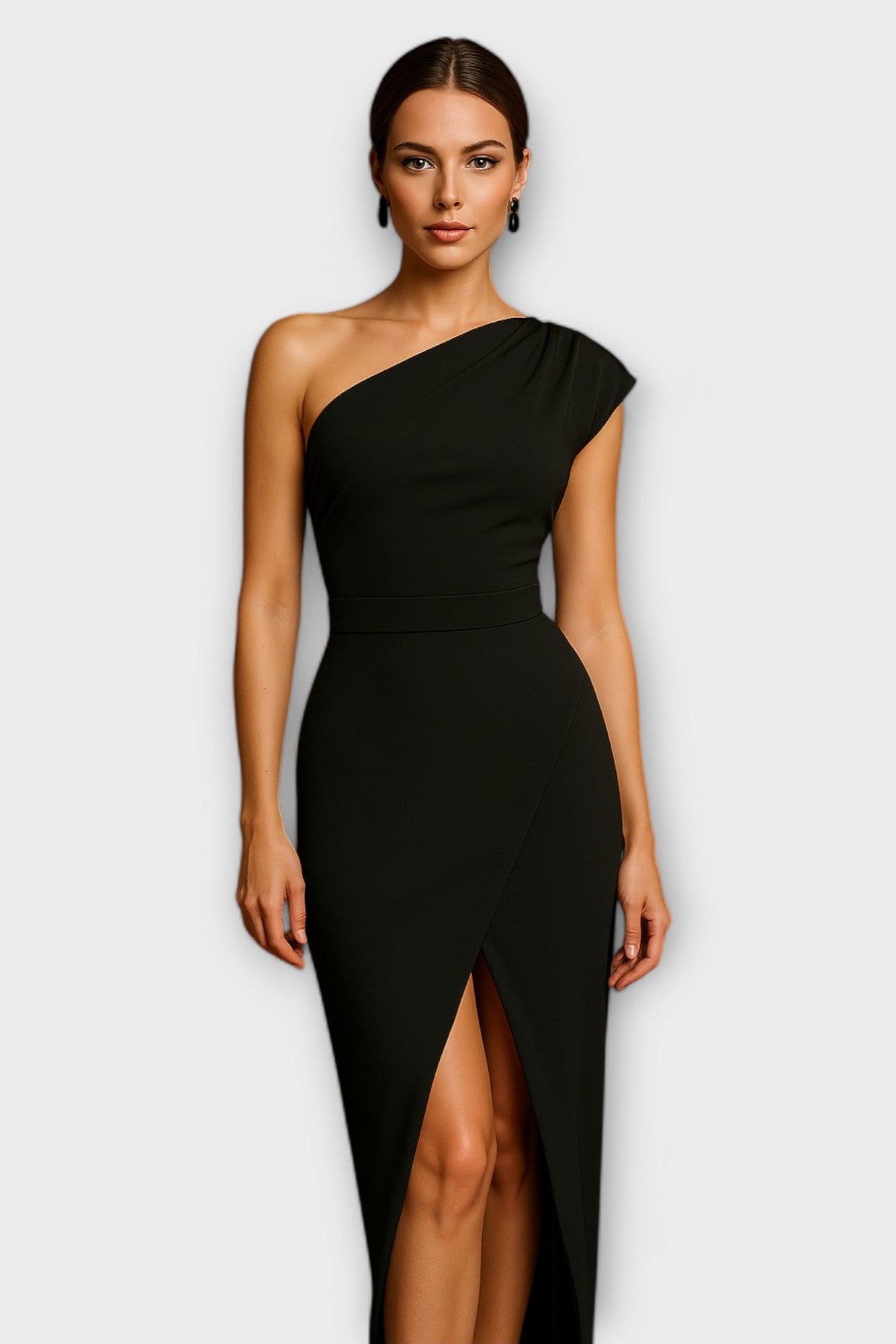 Sukienka maxi damska – długa elegancka sukienka na lato | lekki casualowy krój – Czarny