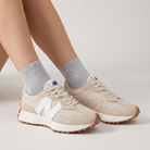 Sneakersy damskie Elora w stylu retro – lekkie i wygodne na co dzień – Beżowy (detail)