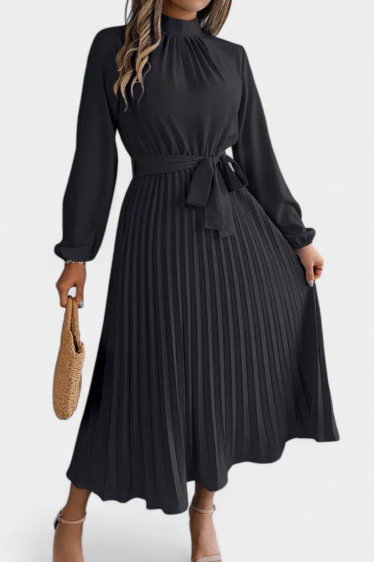 Sukienka maxi damska – długa, zwiewna sukienka na lato | elegancki casualowy krój – Czarny