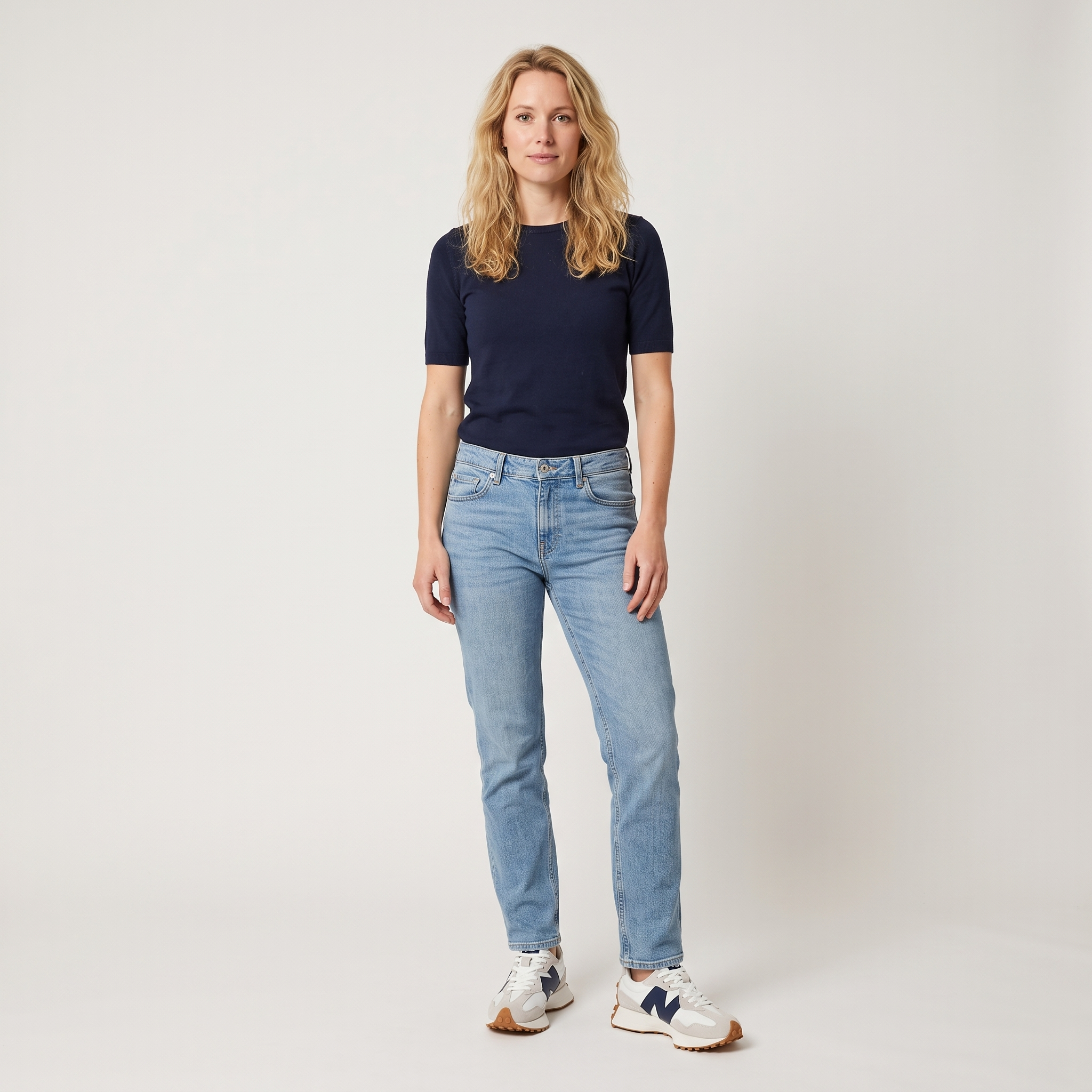 Sneakersy damskie Elora w stylu retro – lekkie i wygodne na co dzień – Niebieski