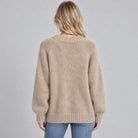 Jagoda – Puszysty sweter oversize z okrągłym dekoltem
